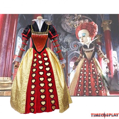 Alice In Wonderland Cosplay Red Queen Dress Costume