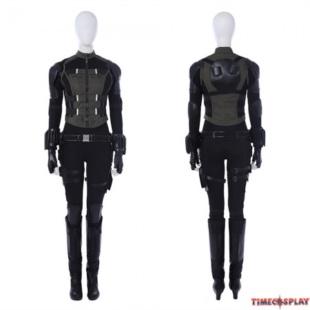 Avengers Infinity War Black Widow Costume Cosplay Outfit