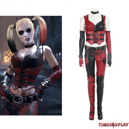 Arkham City Harley Quinn Cosplay Costume Deluxe Outfit