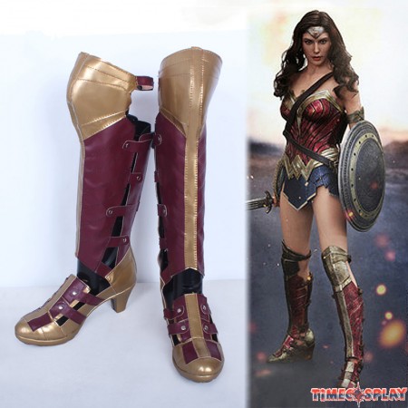 Dawn of Justice Wonder Woman Shoes Cosplay Halloween Boots