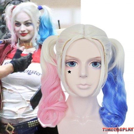 DC Comics Suicide Squad Harley Quinn Cosplay Wigs