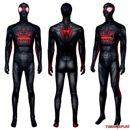 PS5 Spider-Man Miles Morales Cosplay Black Jumpsuit