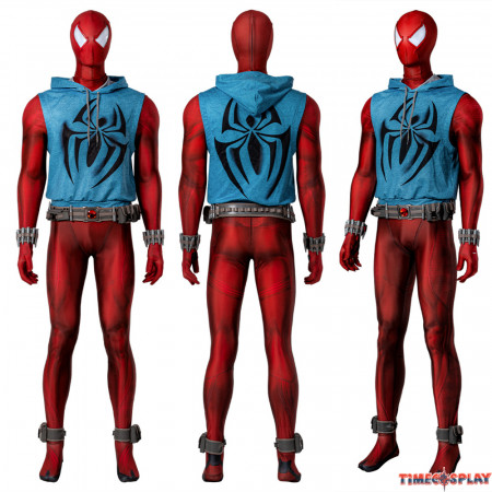 Spider-Man Across the Spider-Verse Scarlet Spider Cosplay Costume
