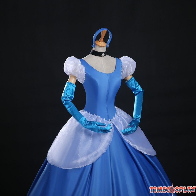 Disney Princess Cinderella Cosplay Gorgeous Dress Costume