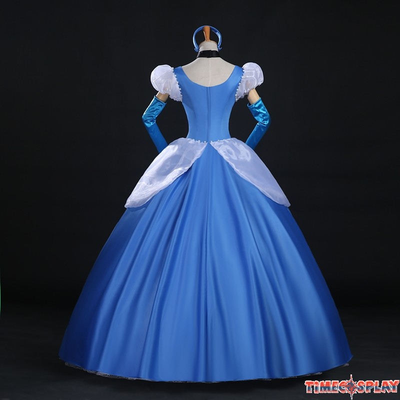 Disney Princess Cinderella Cosplay Gorgeous Dress Costume