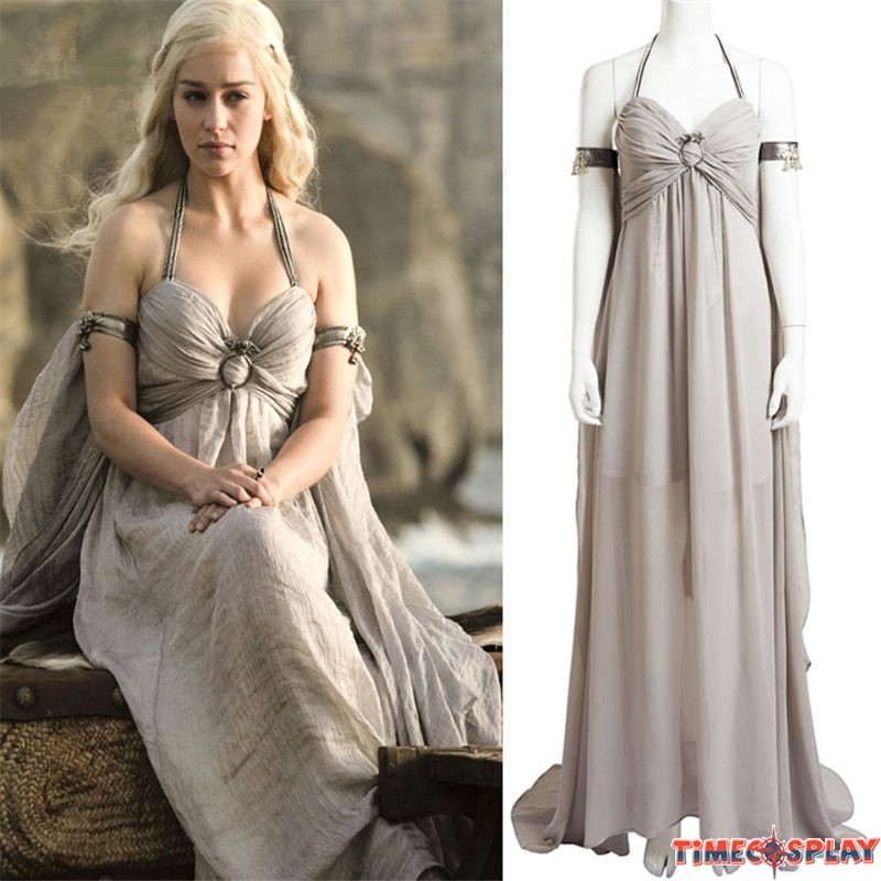 L Mother of Dragons Costume Daenerys Targaryen Game of Thrones Daenarys 