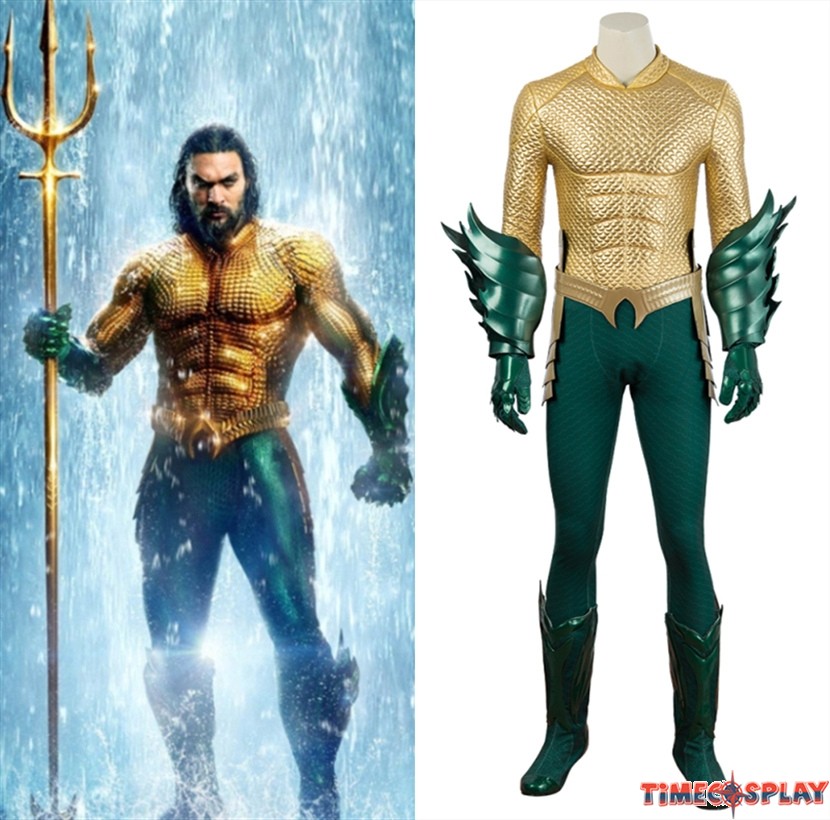 Movie Aquaman Costume Arthur Curry Cosplay Costume. 