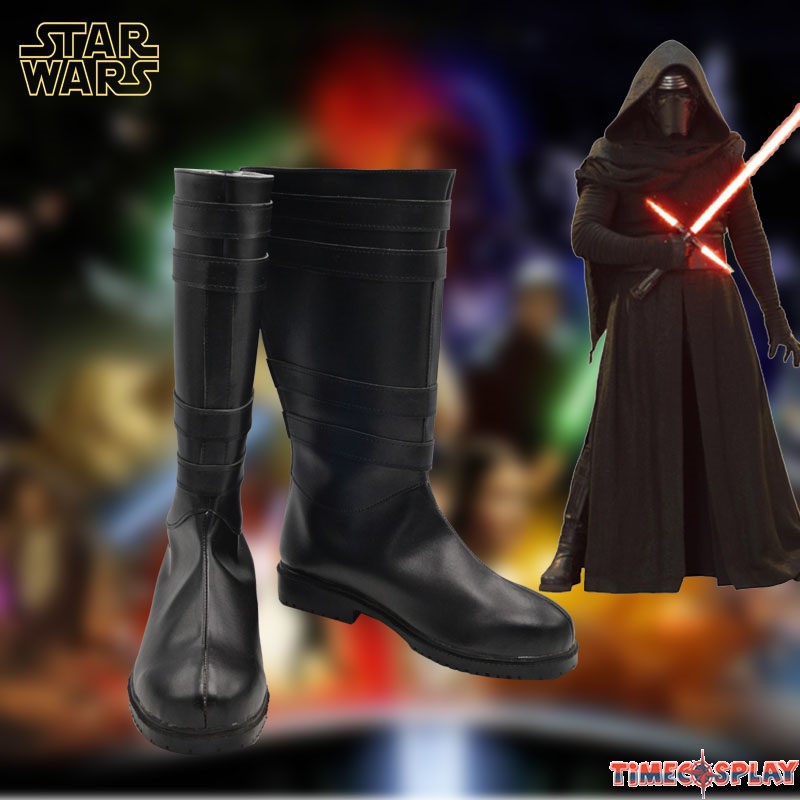 Telacos The Force Awakens Movie Costume Kylo Ren Cosplay Shoes Sith Cosplay Boots 