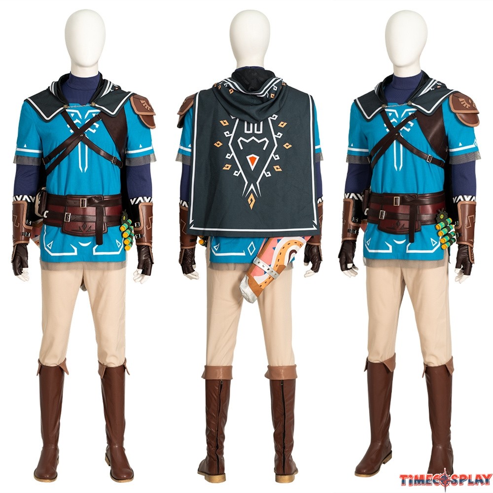Zelda Link Party Halloween Uniform Outfit Cosplay Costume Customize Any Size