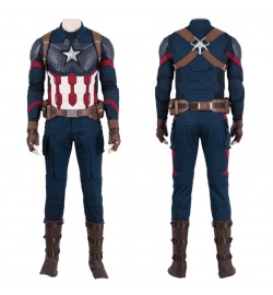 Avengers Endgame Captain America Costume Deluxe Cosplay