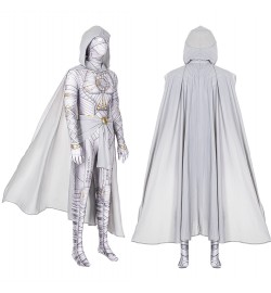 Moon Knight Cosplay Jumpsuit with Cloak