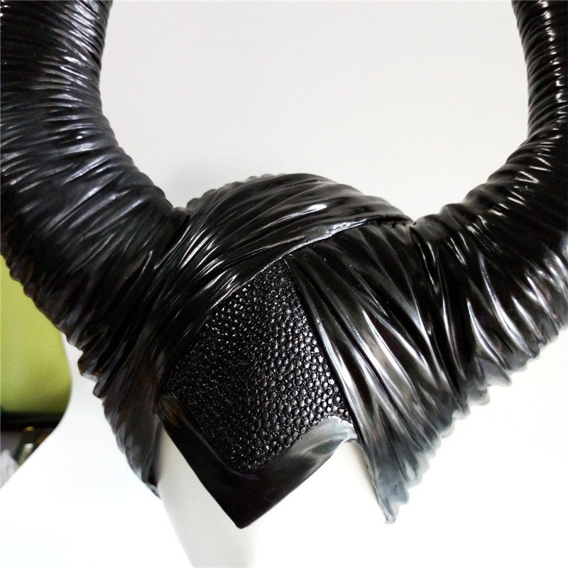 Disney Maleficent Black Witch Angelina Jolie Cosplay Horns Headpiece Halloween Cap