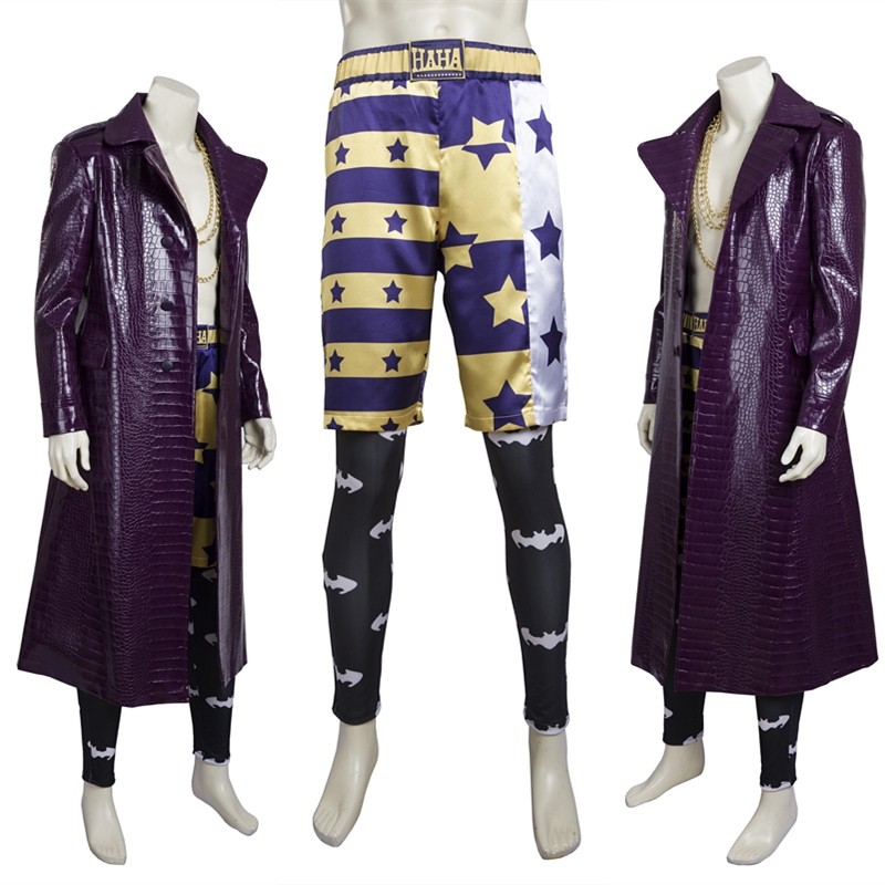 Suicide Squad Joker Costume Cosplay Outfit - Deluxe Version
