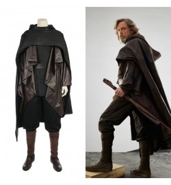Star Wars 8 The Last Jedi Luke Skywalker Costume Deluxe Cosplay Outfit