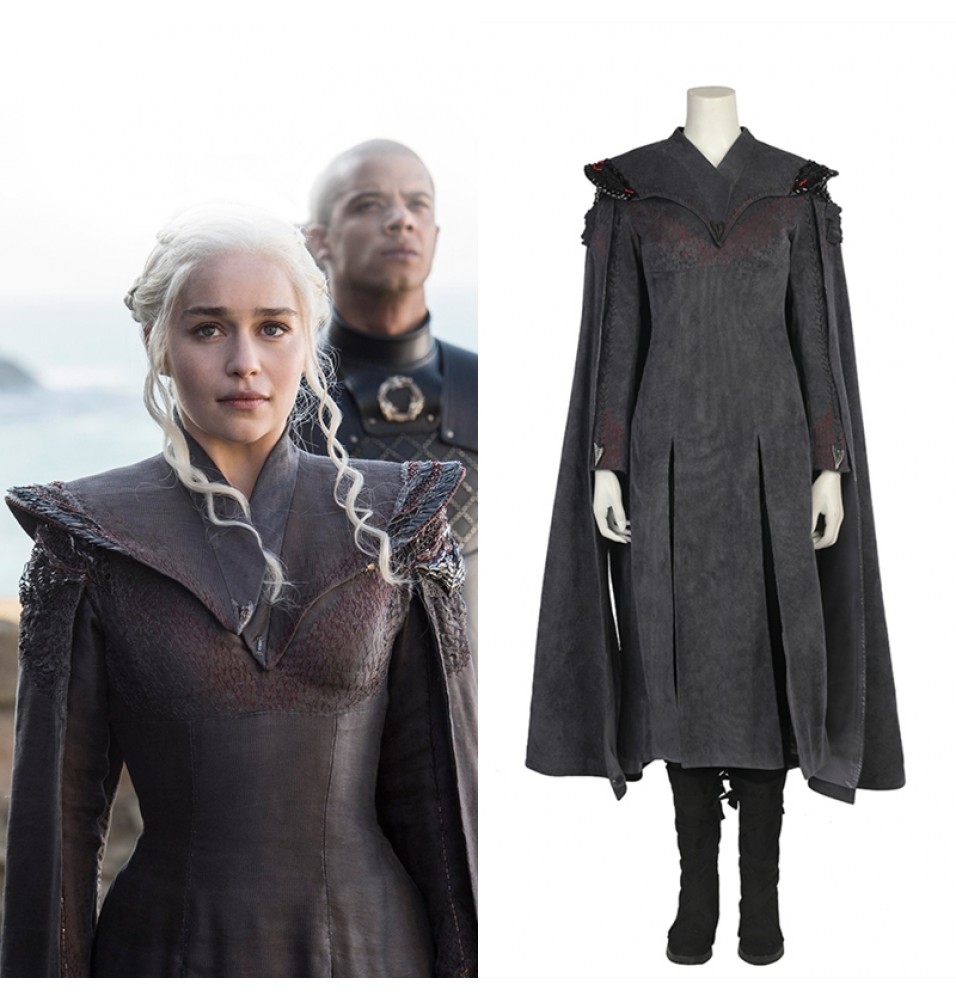 Game Of Thrones 7 Daenerys Targaryen Cosplay Costume Deluxe Version