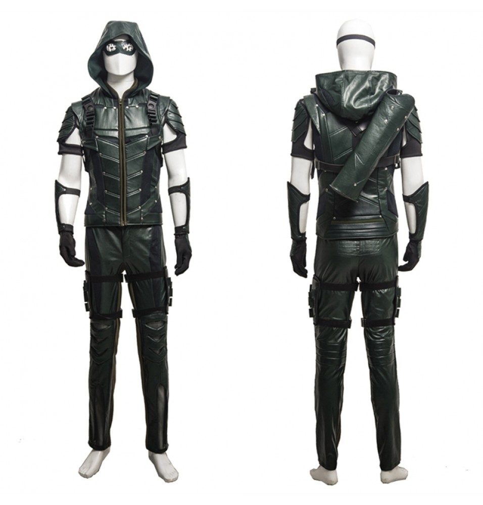 Green Arrow Season 4 Oliver Queen Cosplay Costume