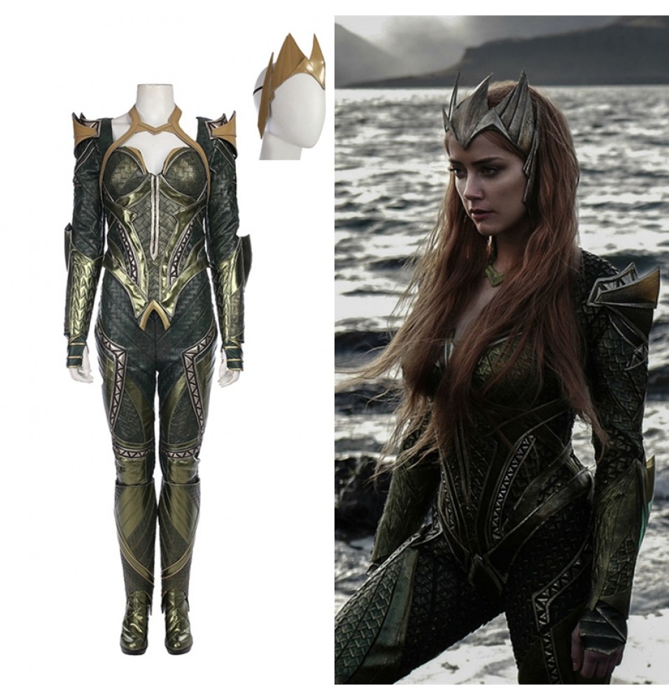 Justice League Mera Costume Deluxe Cosplay Outfit