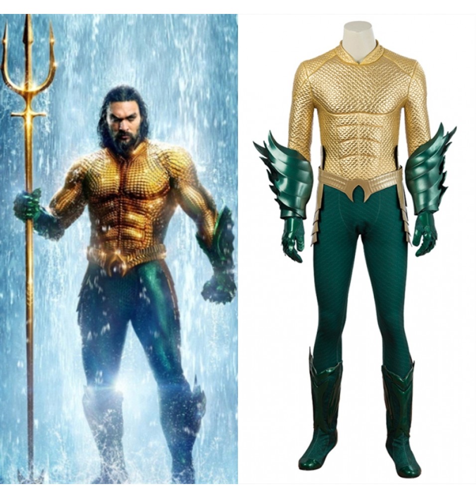 Movie Aquaman Costume Arthur Curry Cosplay Costume. 