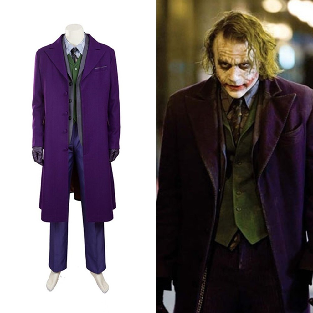 The Dark Knight Joker Cosplay Costume Deluxe