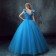 Disney Live Action Film Cinderella Wedding Blue Dress Cosplay Costumes - Deluxe Version
