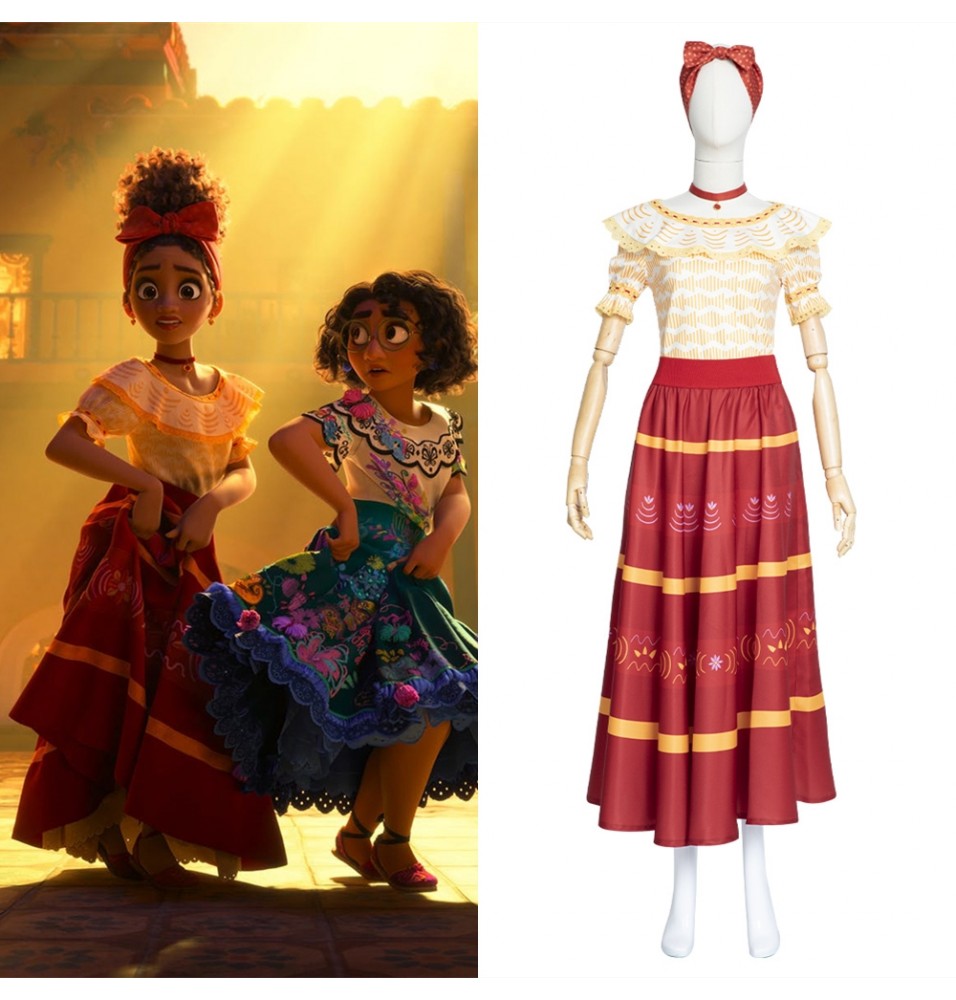 Disney Encanto Dolores Cosplay Costume Dress
