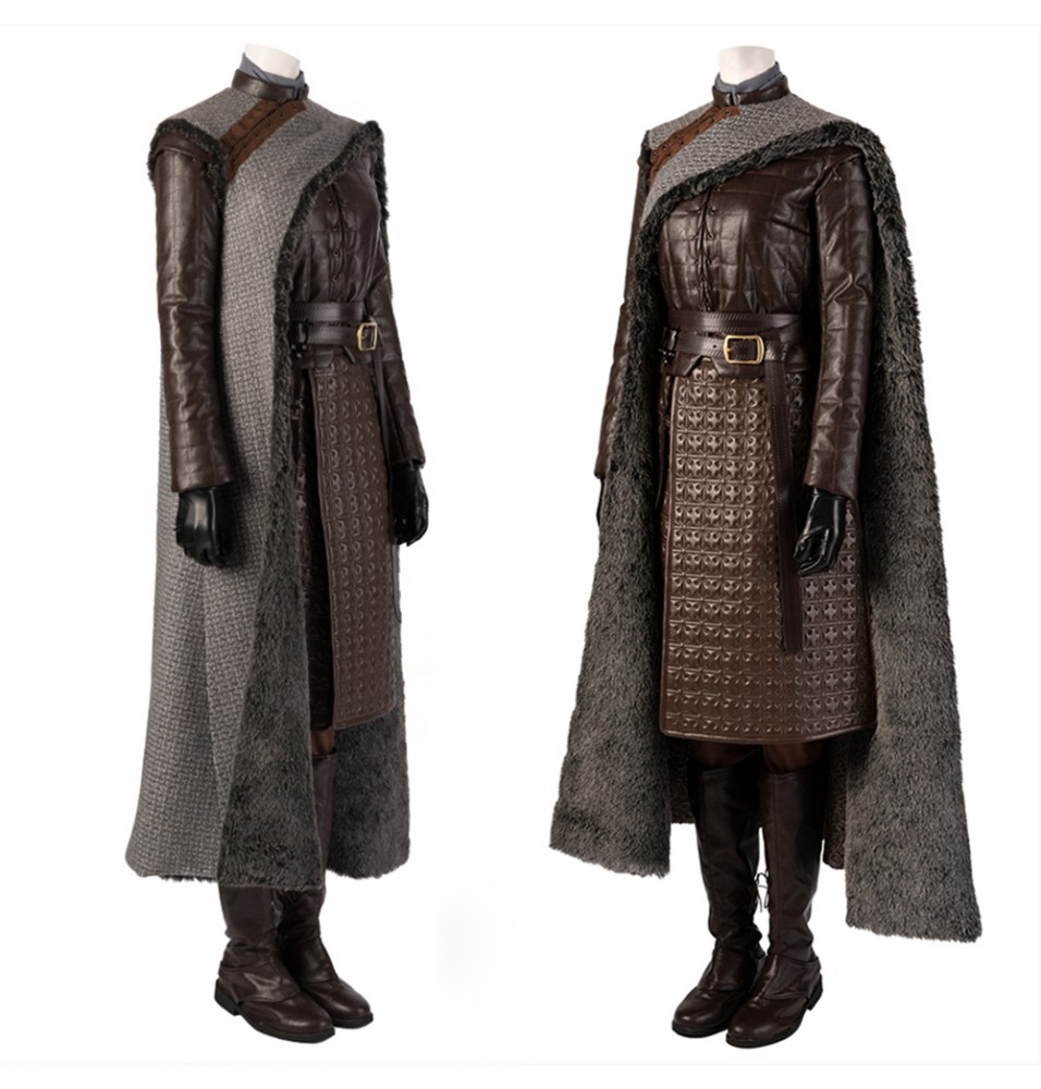 Game of Thrones 8 Arya Stark Cosplay Costume Deluxe Version