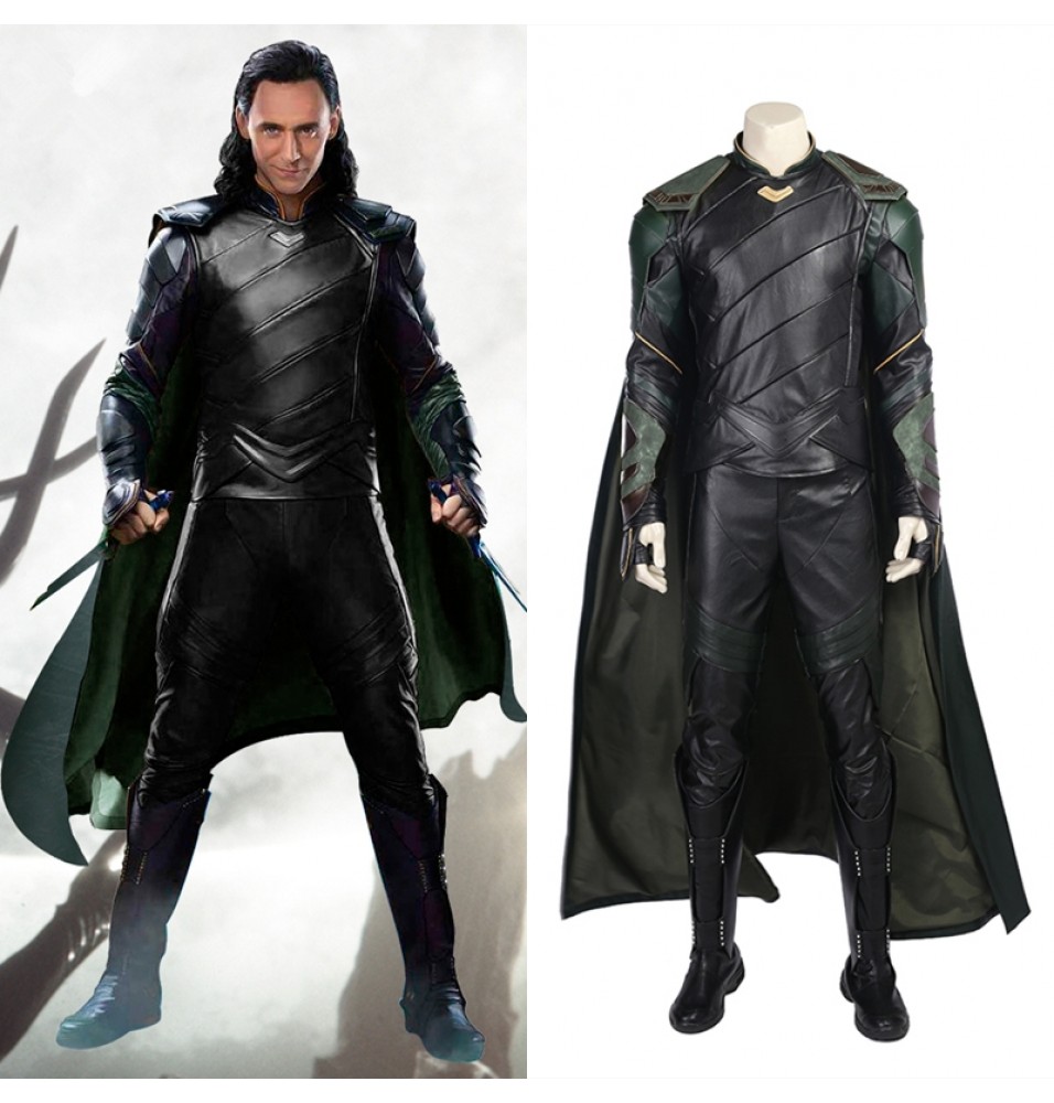 Thor Ragnarok Loki Cosplay Costume Deluxe Outfit